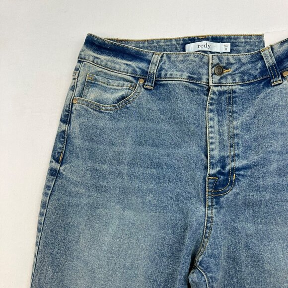 Redy High Rise Flare Jeans Medium Wash Womens Size 30 New - Picture 4 of 10